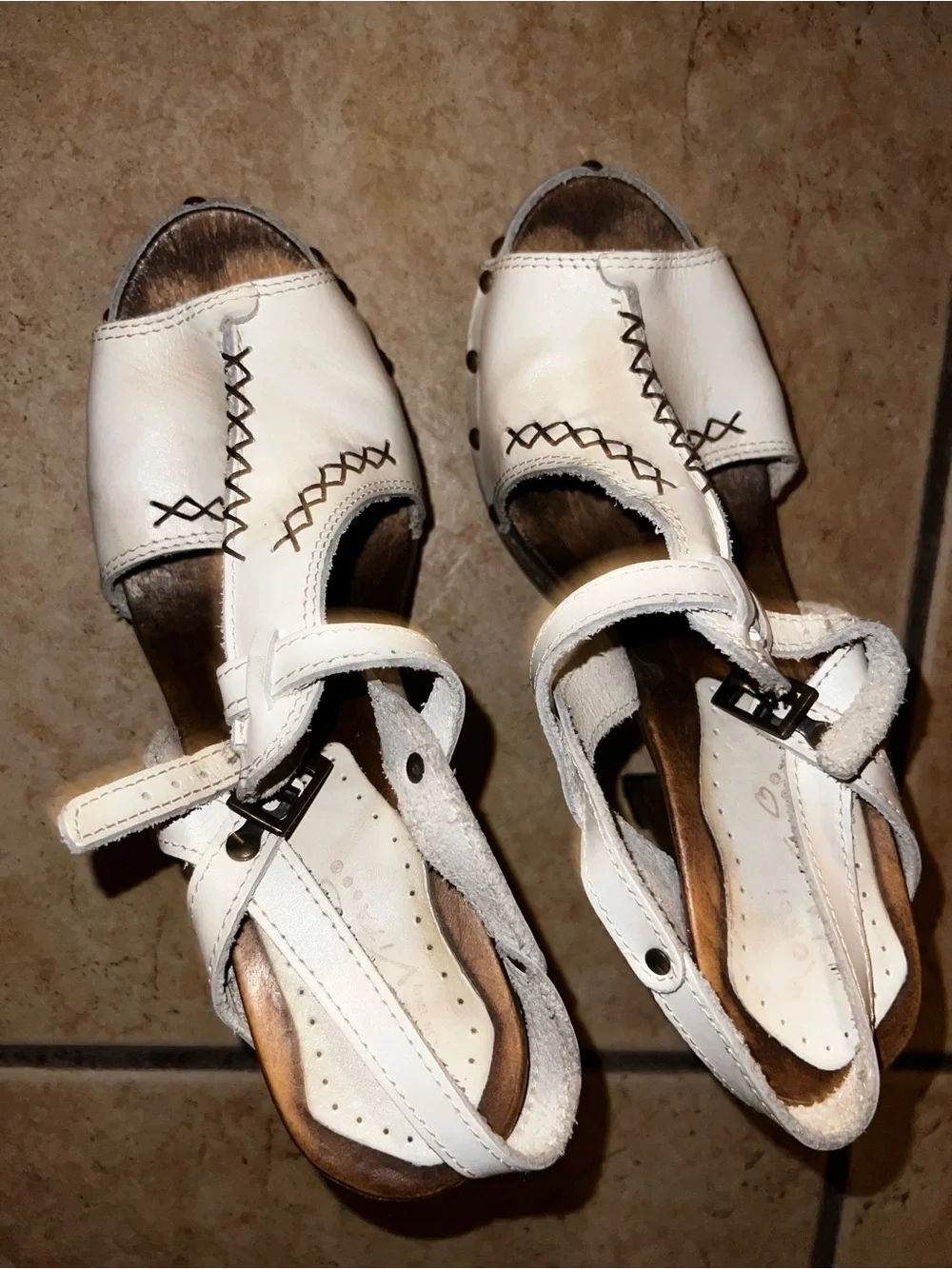 Italian leather sandals La Vita